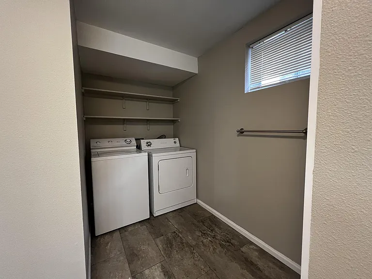 Laundry in bathroom