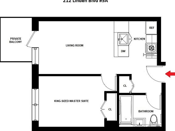 2nd image of 212 Linden Blvd APT 5A