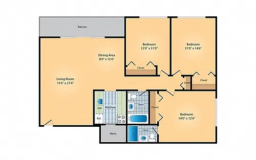 Floor plan 3X2