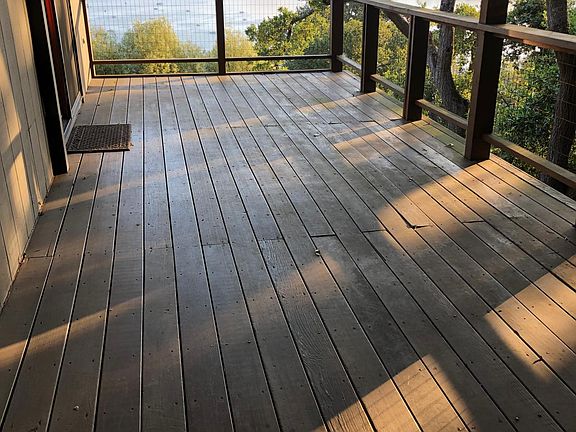 deck morning light