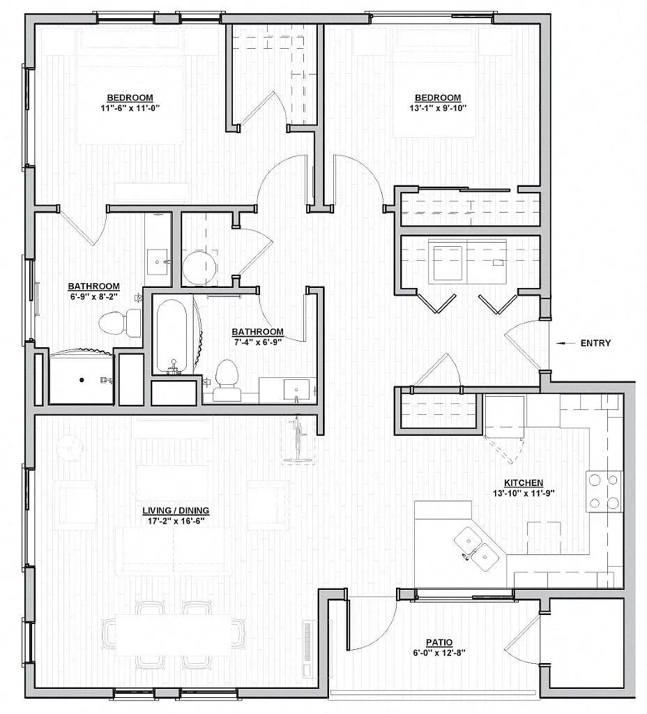 Floor plan Wulfsberg - 2x2 C2