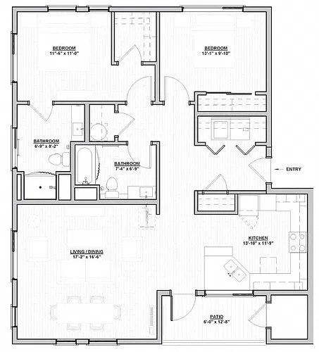 Floor plan Wulfsberg - 2x2 C2