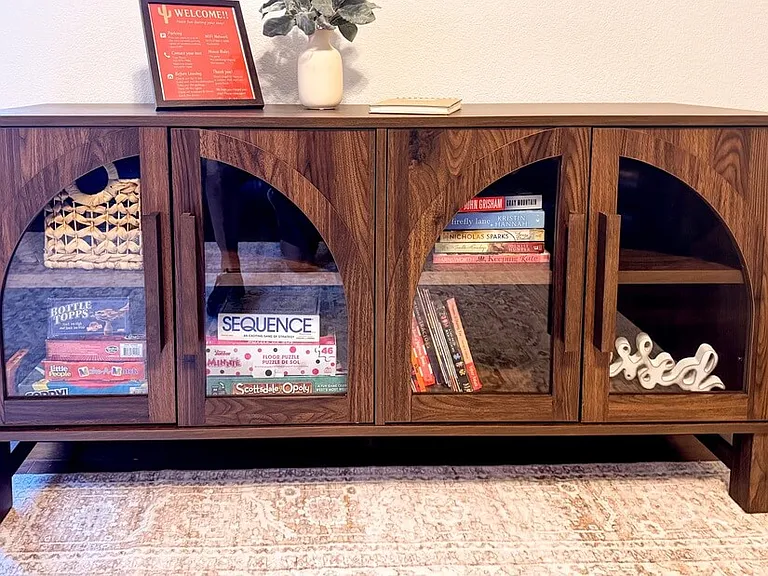 Entertainment Center-complete with games & books