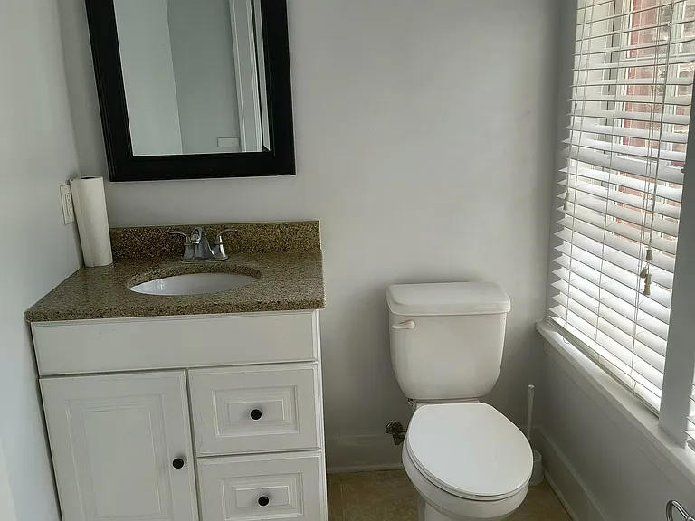 3/4 bath downstairs.
