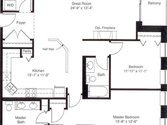 1544 sq ft