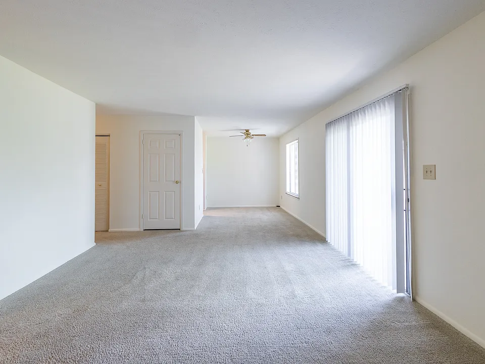 2 Bedroom Living and Dining Room Floorplan at Woodbridge of Castleton Apartments