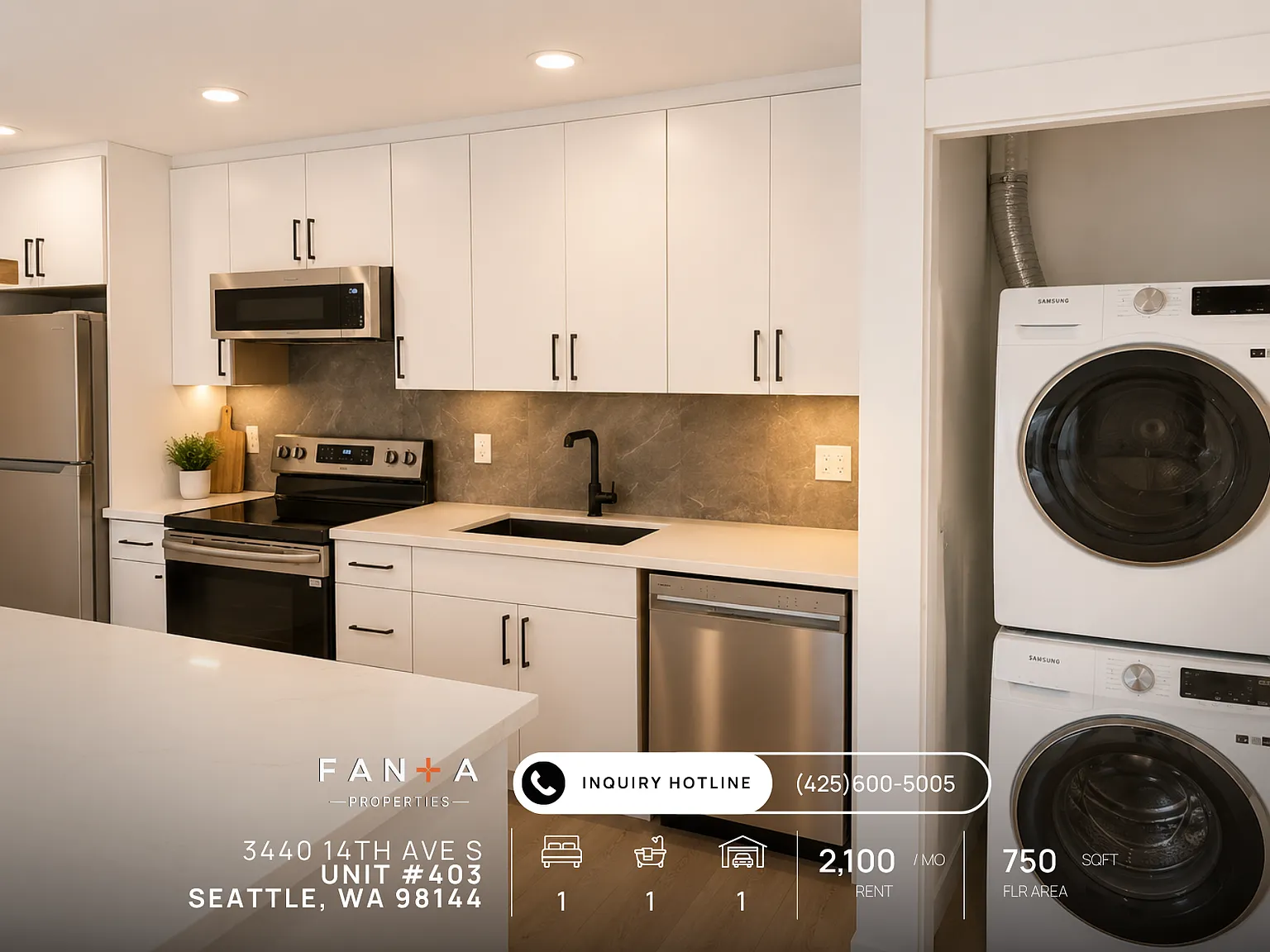 1 bed, 750 sqft, $2,100 — Photo 2