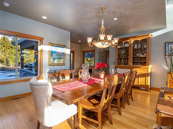 Looking out towards the covered entry & front door.