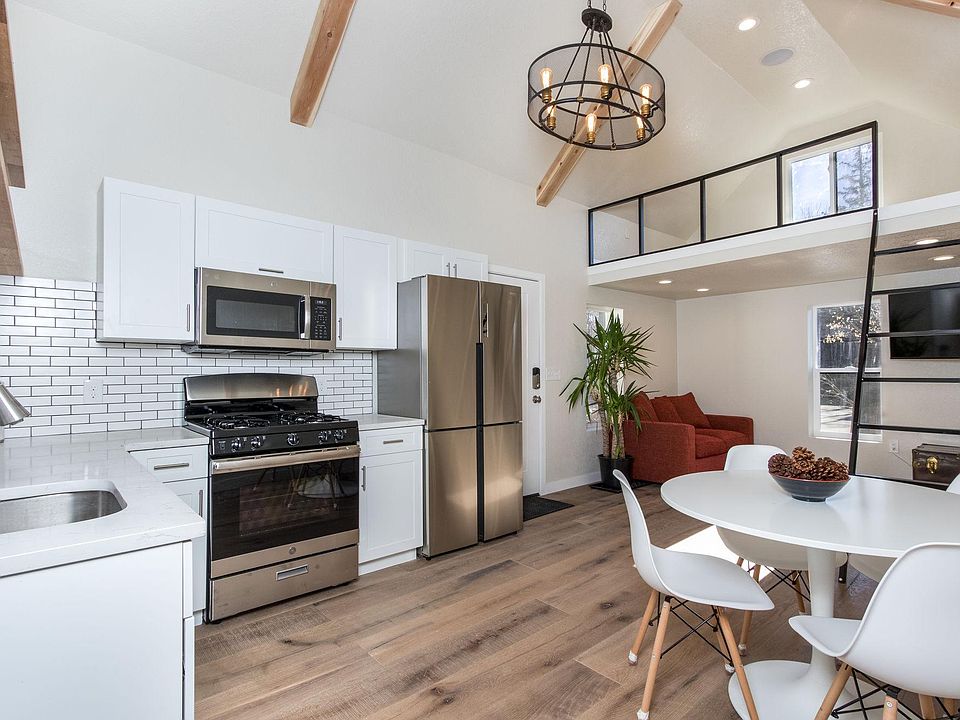 Main area - kitchen/dining/living area plus loft!