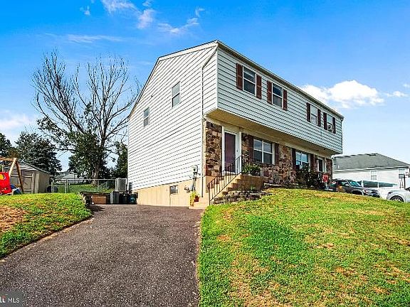 Street view with driveway.