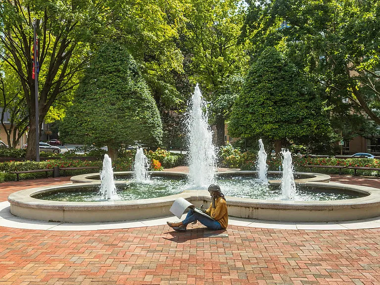 Enjoy Friendship Height's beautiful park spaces.