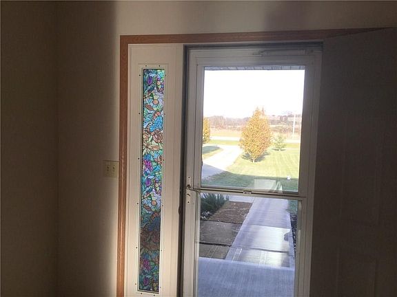 Beautiful entry into home with which to greet your guests.