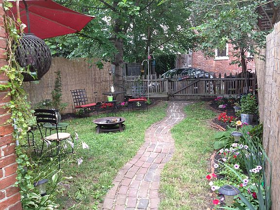 Backyard with offstreet parking behind