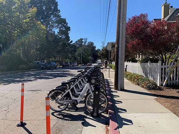 E-Bike Station on the corner