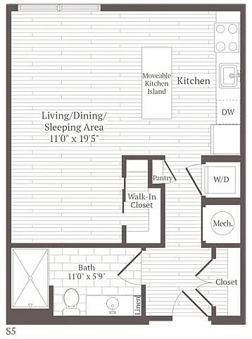 Floor plan Studio