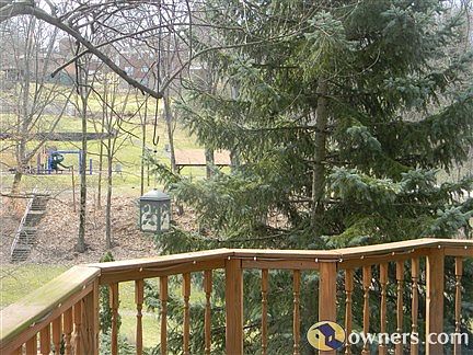 A park view from deck