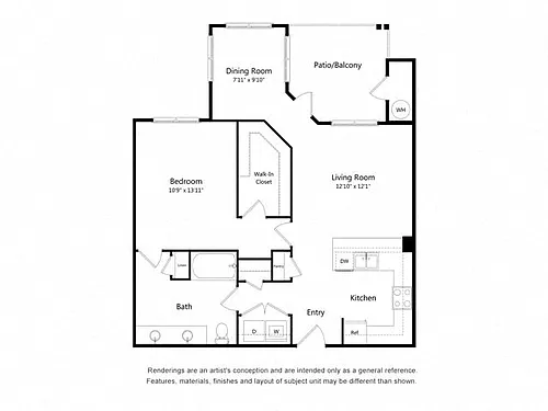 Floor plan A6 - Sculpture Falls