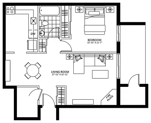 Floor plan 1824