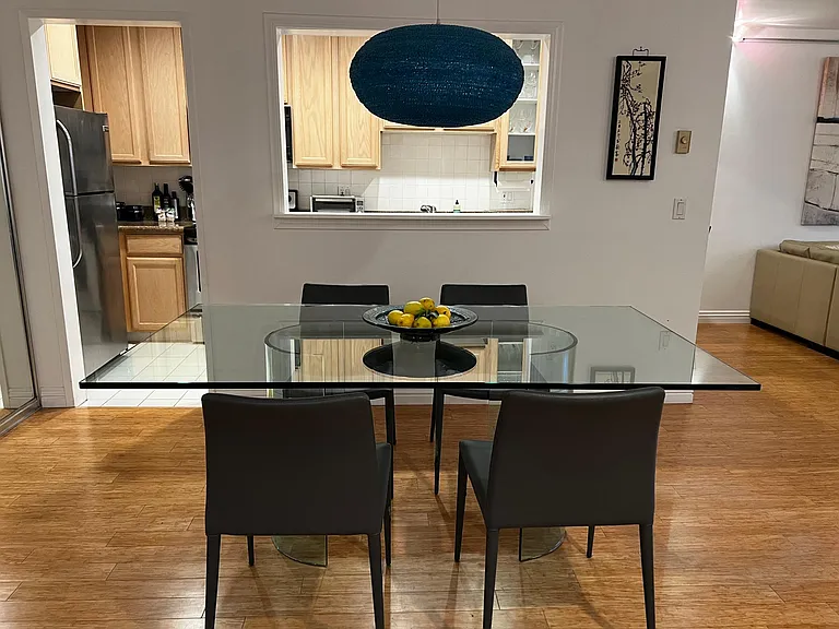 Dining room. Room for additional chairs and seating.