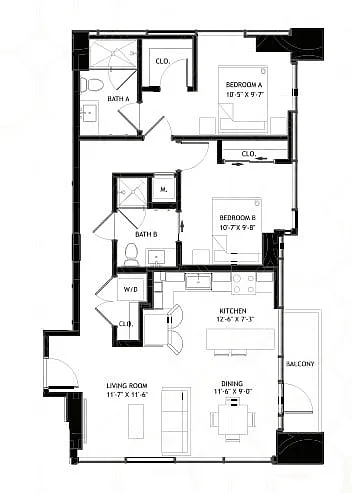Floor plan B22