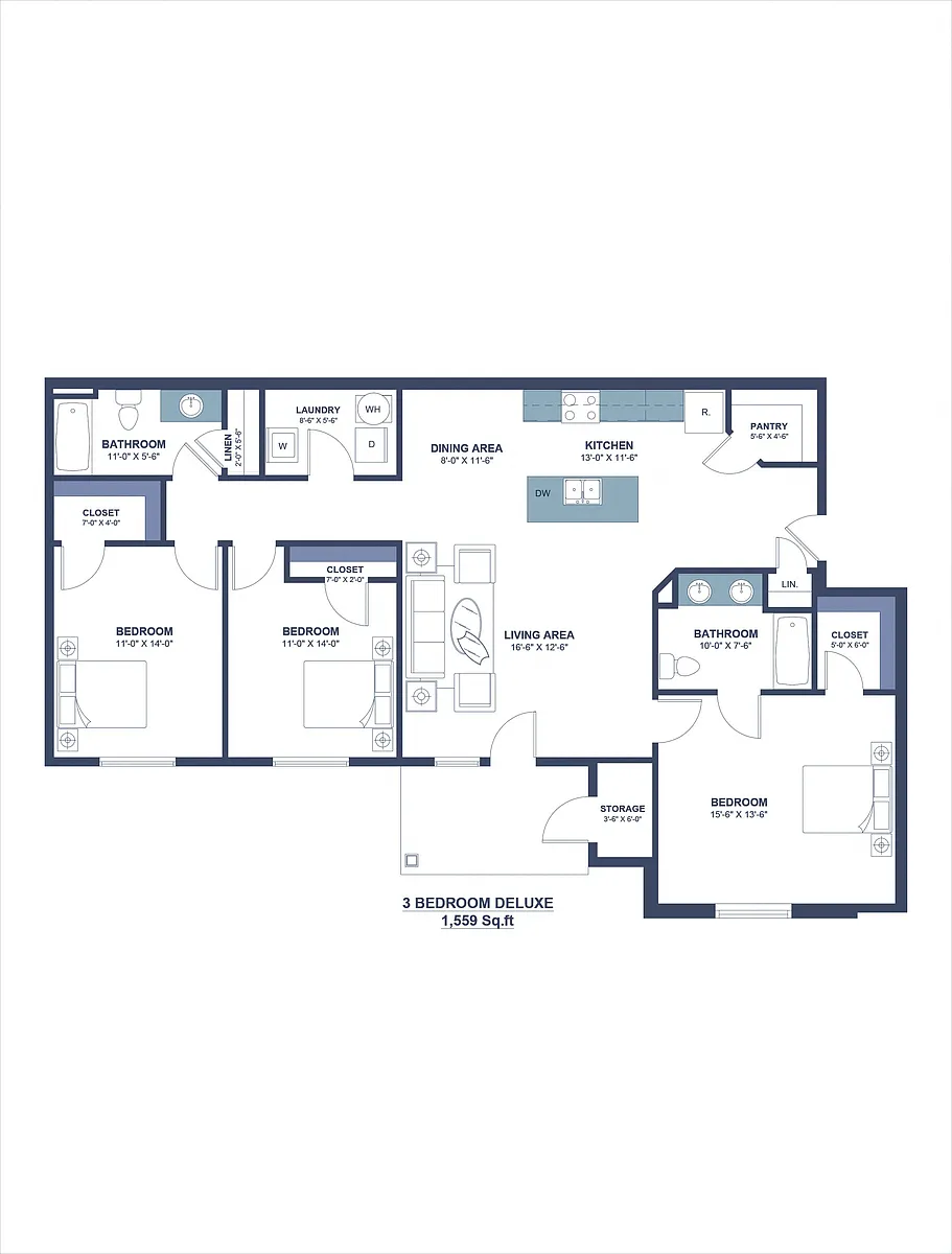 Floor plan 3B