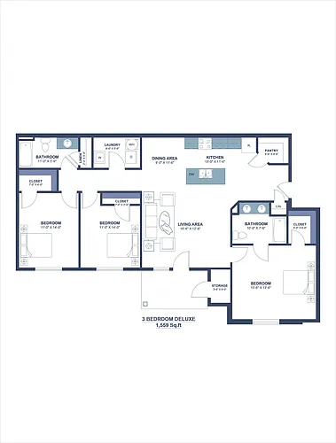 Floor plan 3B