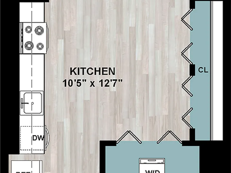 S2 | Studio Floorplan S2 | Studio Floorplan
