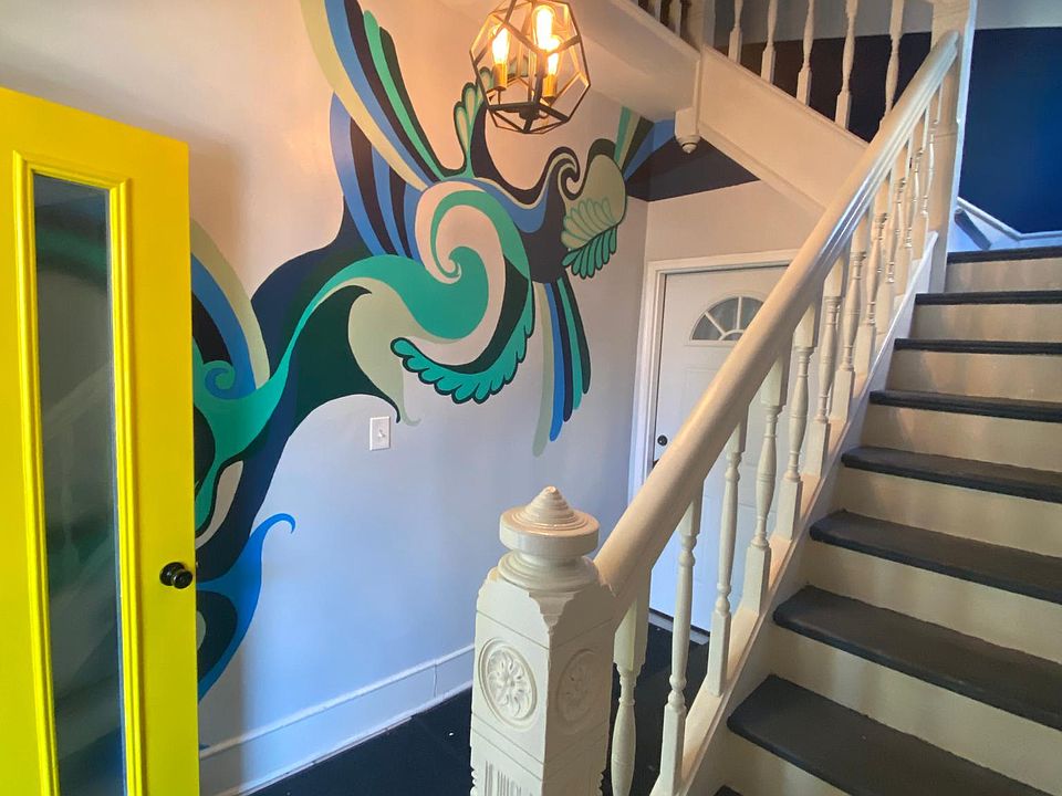 Front Entryway with mural