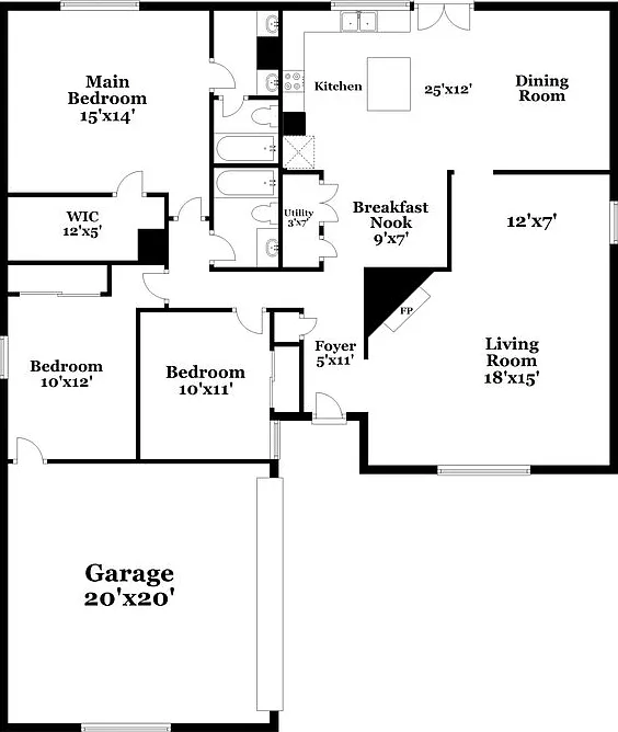 3 bed, 2.0 bath, 1748 sqft, $1,905 — Photo 2