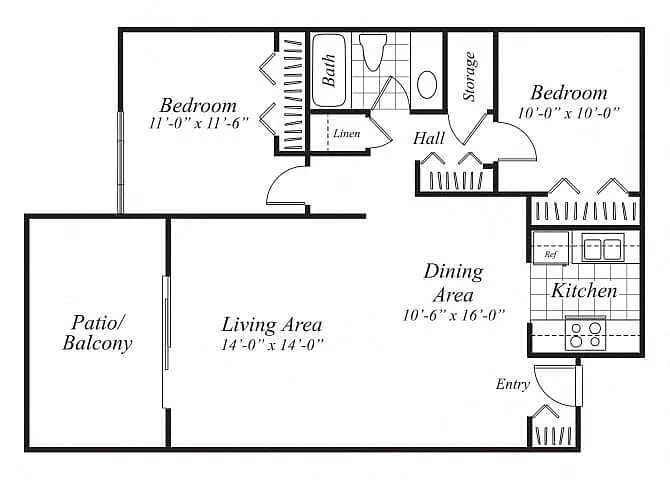 Floor plan B3 Market Rate