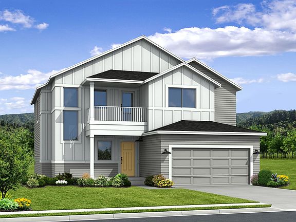 Farmhouse Exterior Photo representing home to be built and may demonstrate optional features