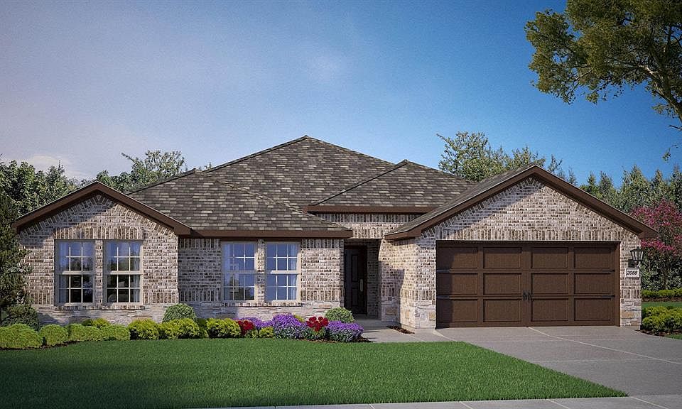 Front Elevation - D.R. Horton''s EmoryFloorplan Elevation B - All Home and community information, including pricing, included features, terms, availability and amenities, are subject to change at any time without notice or obligation. All Drawings, pictures, photographs, video, square footages, floor plans, elevations, features, colors and sizes are approximate for illustration purposes only and will vary from the homes as built.