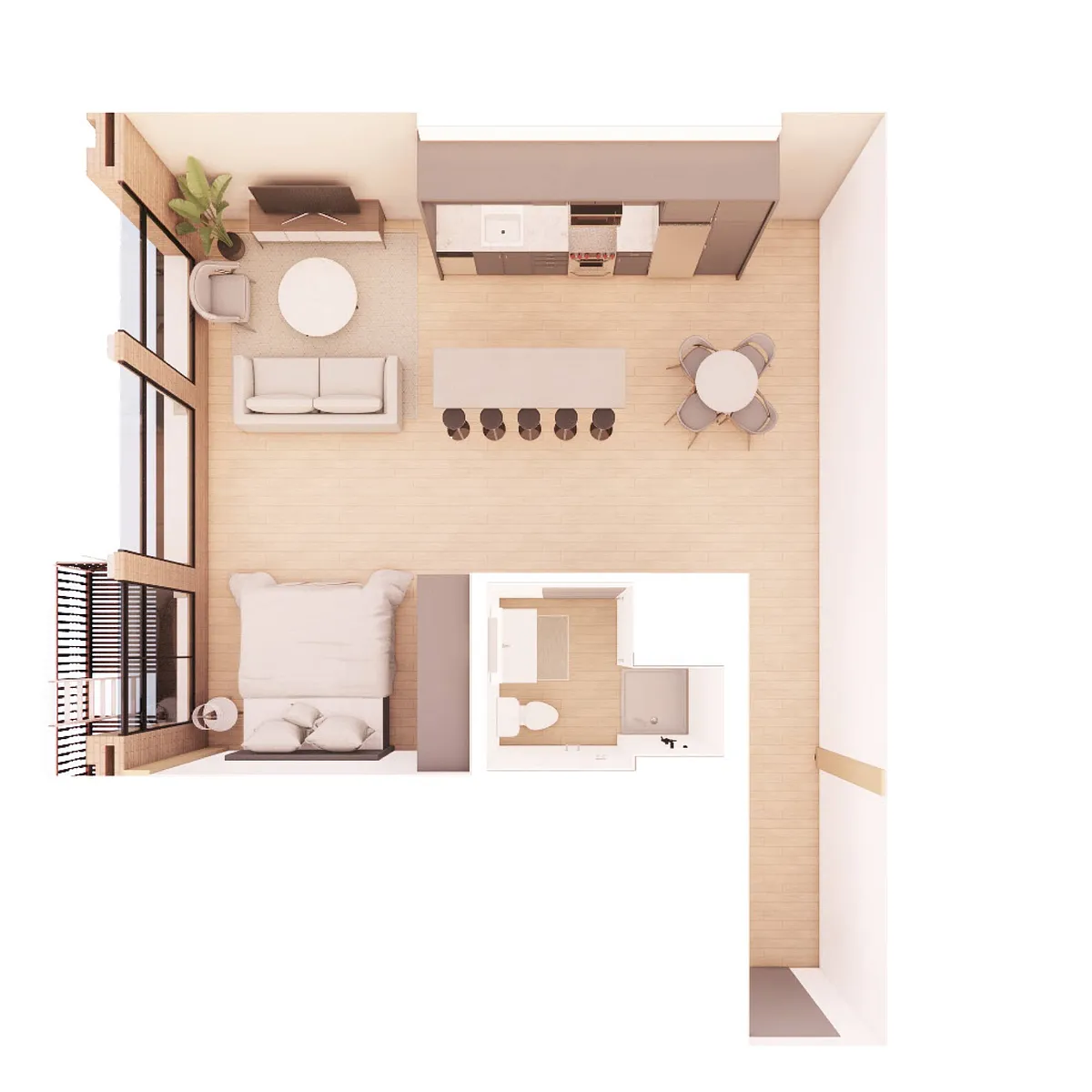 Floor plan Studio