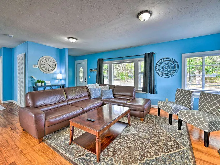 Entryway and living room