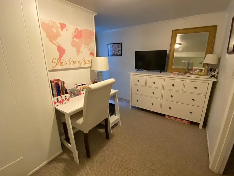 Room for a larger dresser and work from home desk