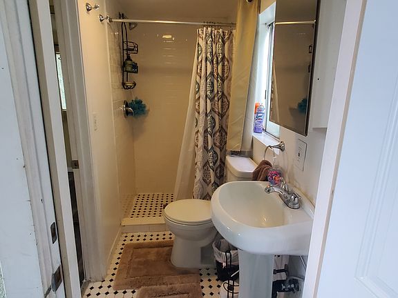 View from side entrance that person who shares bathroom enters from. Your door to the bathroom is on the left and you enter directly from your private room.