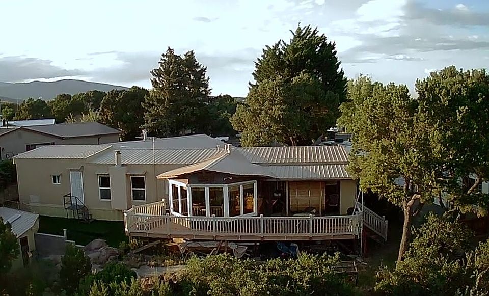 View of home from canyon