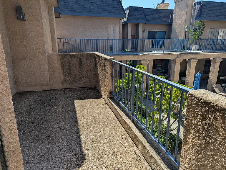 Spacious balcony