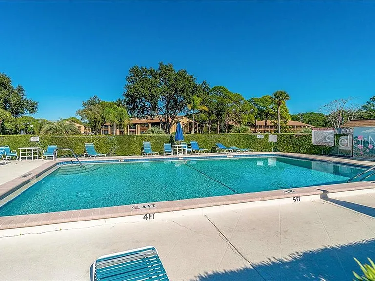 Heated Pool with outside bathrooms
