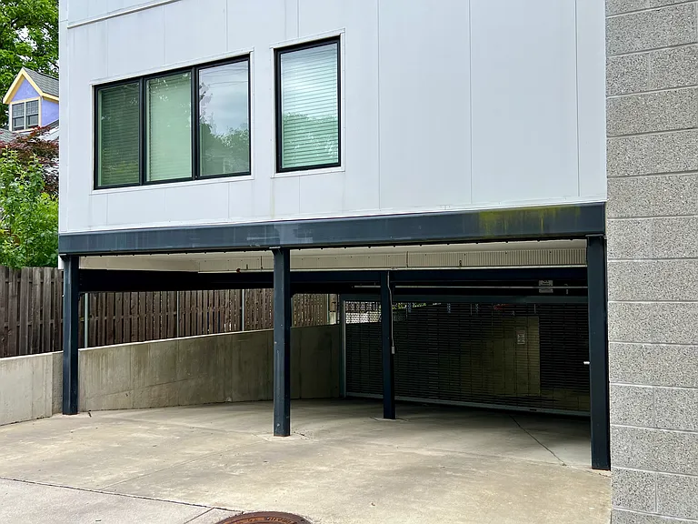Garage entrance.