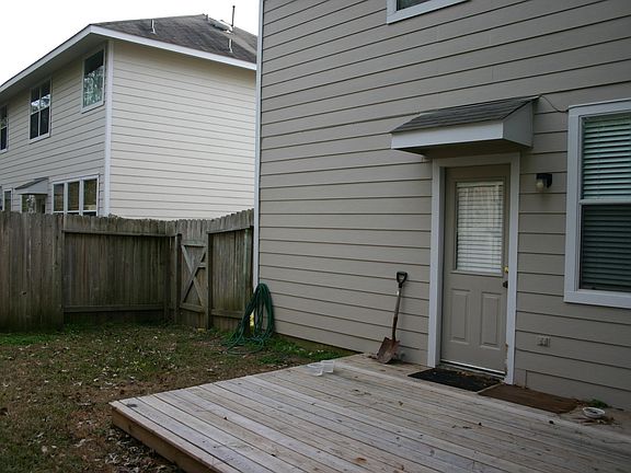 Back yard with deck