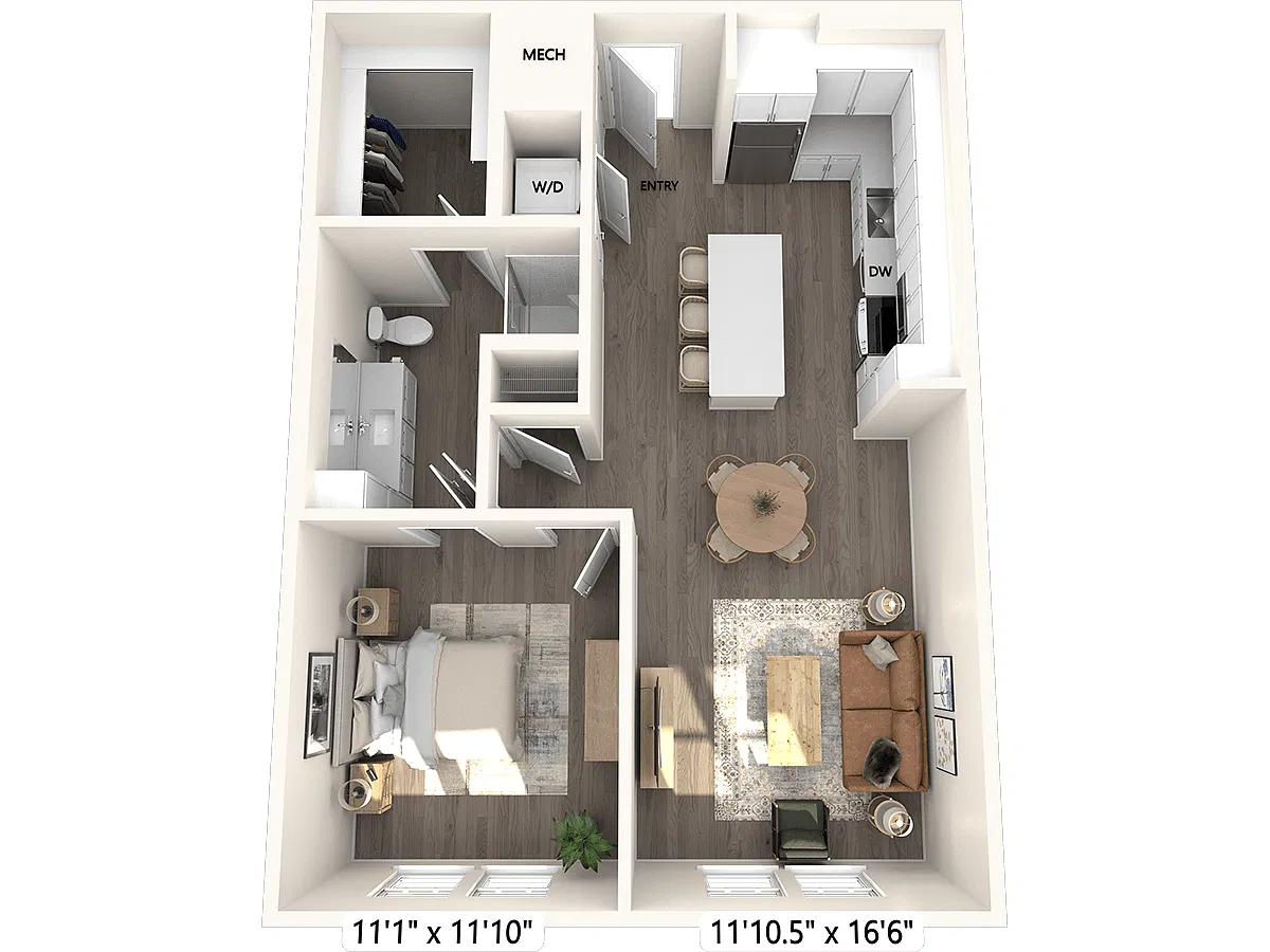 Floor plan A2-767sf-268-678