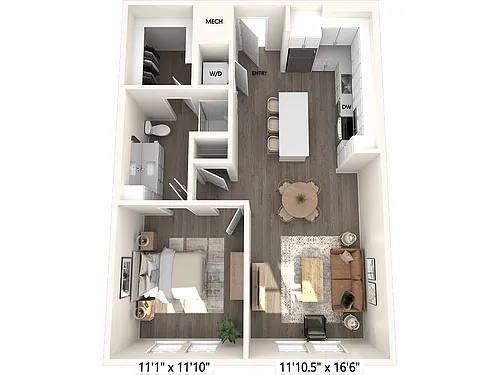 Floor plan A2-767sf-268-678