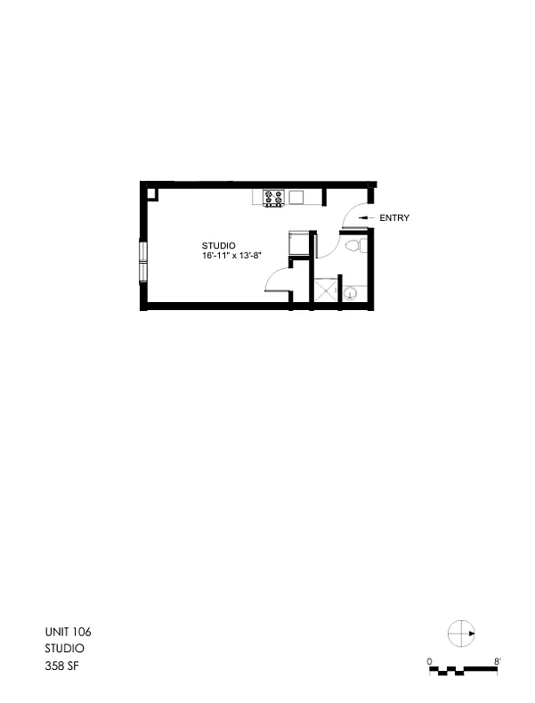 1 bed, 1.0 bath, $1,600 — Photo 3