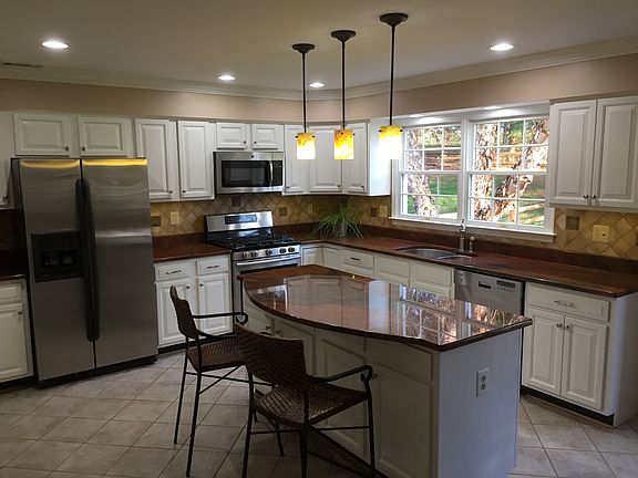 New finish on cabinets