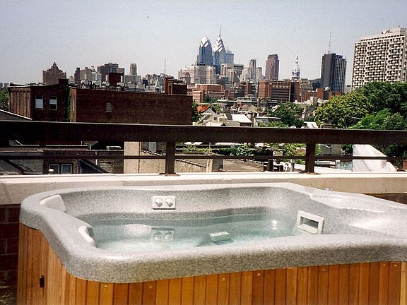 View from another deck with hot tub