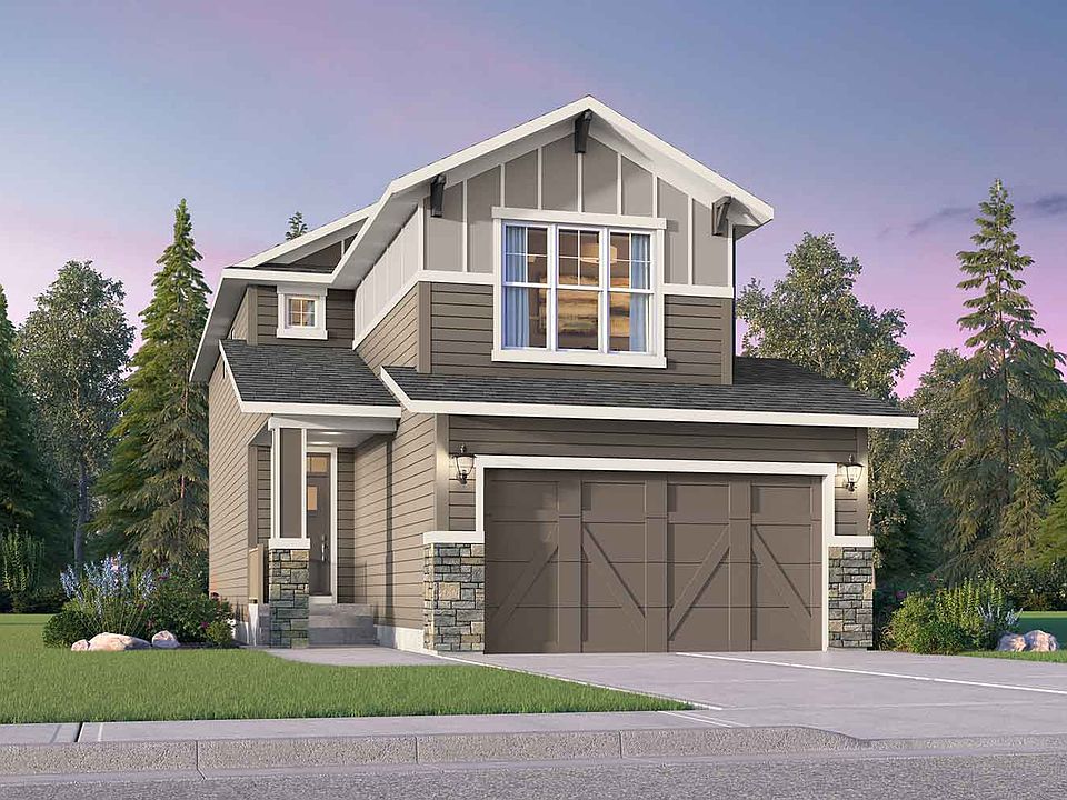 Exterior rendering of the Versa Arts Crafts by Brookfield Residential in Calgary.