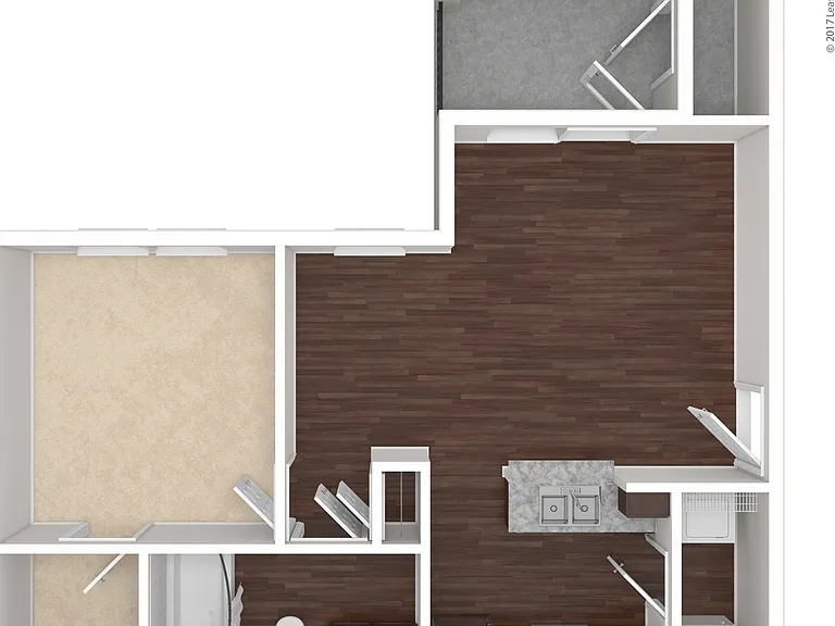 A1: Beds - 1: Baths - 1: SqFt Range - 643 to 643