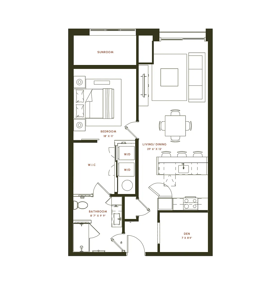 Floor plan A9 Den