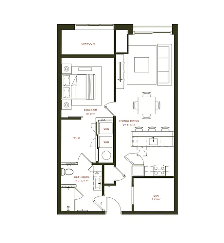 Floor plan A9 Den